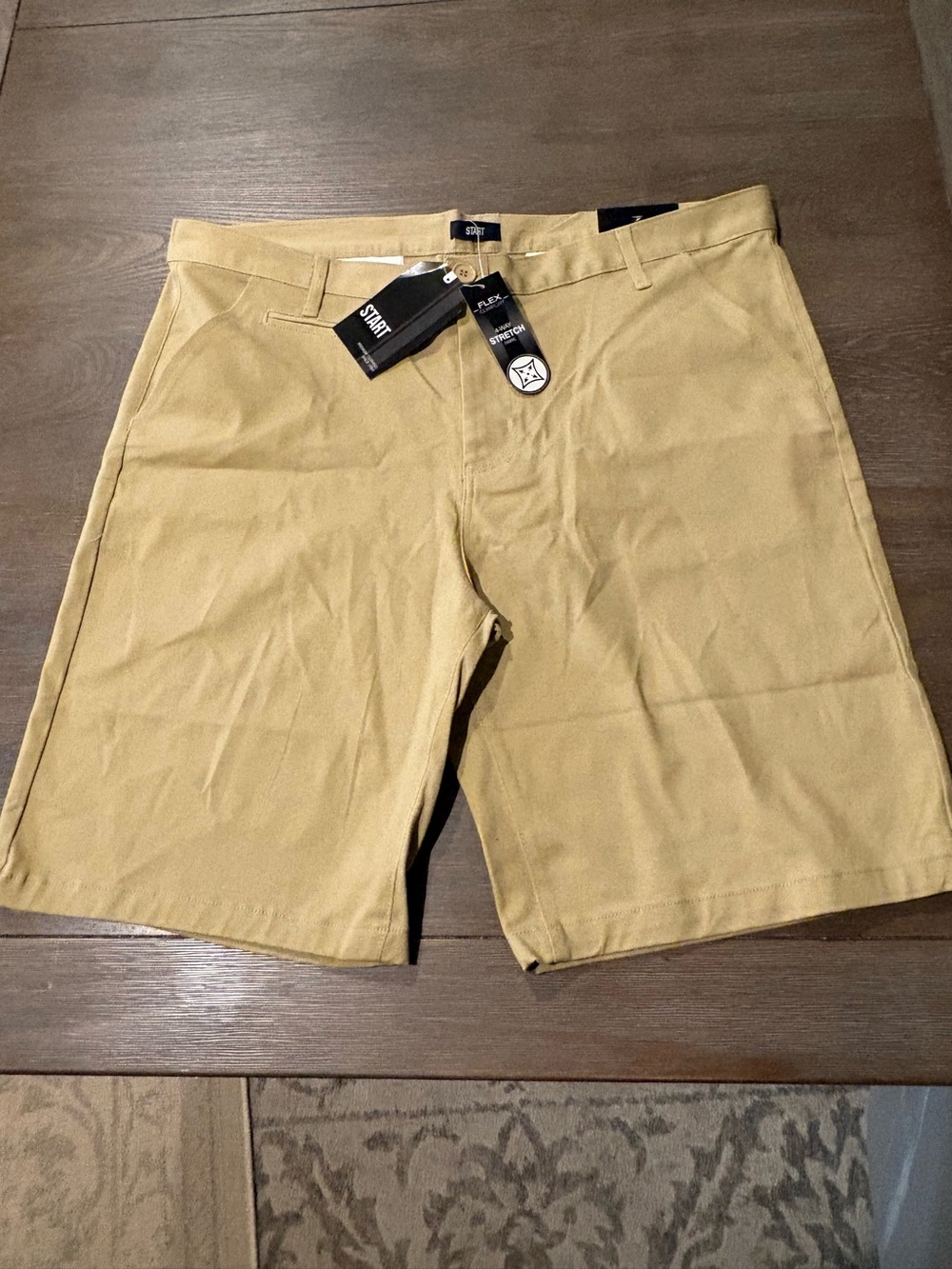 Men's Tan/khaki Performance Stretch Shorts - NWT